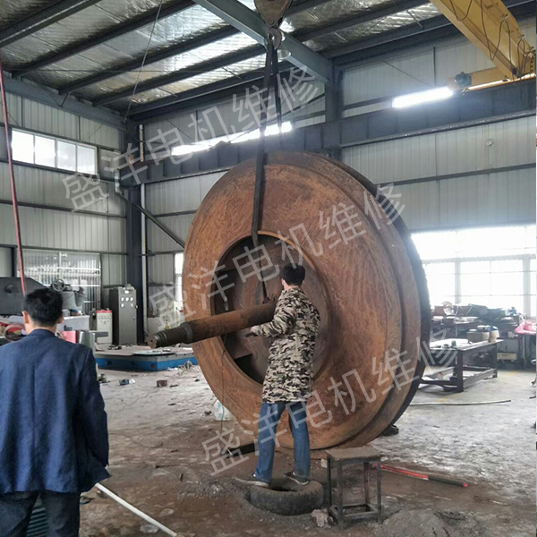 南通风机维修现场