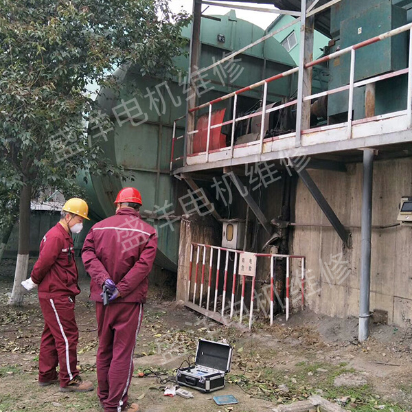 南通风机维修现场